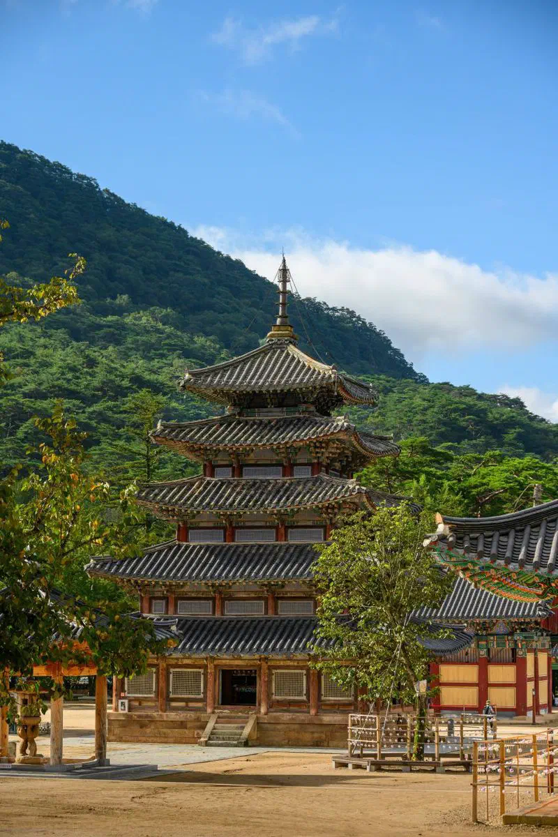 Beopjusa's Palsangjeon, Korea's only surviving wooden five-story pagoda