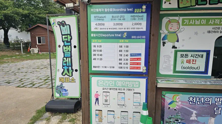 Signage near Cheomseongdae observatory