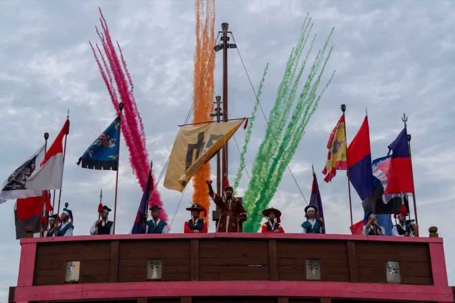 Tongyeong Hansan Battle Festival in Tongyeong, South Gyeongsang
