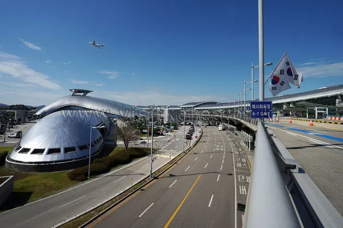 Incheon International Airport passenger terminal, where most visitors to Korea arrive